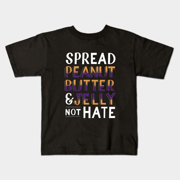 Peanut Butter & Jelly Kids T-Shirt by flxipapr